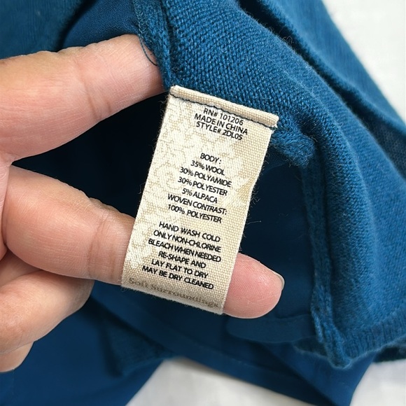 Soft Surroundings Women’s Size Large Sirena Wool Alpaca Scoopneck Tunic Top - Picture 11 of 12